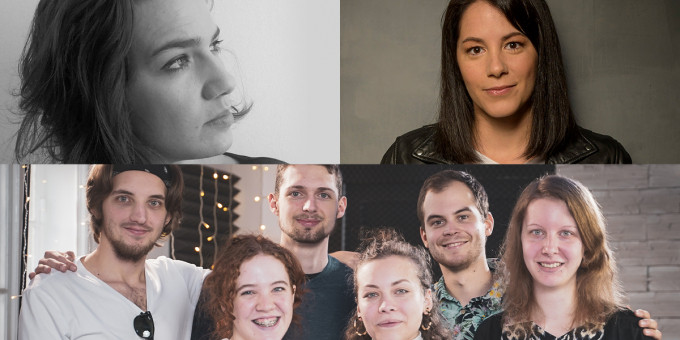 Deck az A38 Hajón: Bakos Gyöngyi, Halász Rita, 30fok árnyékban