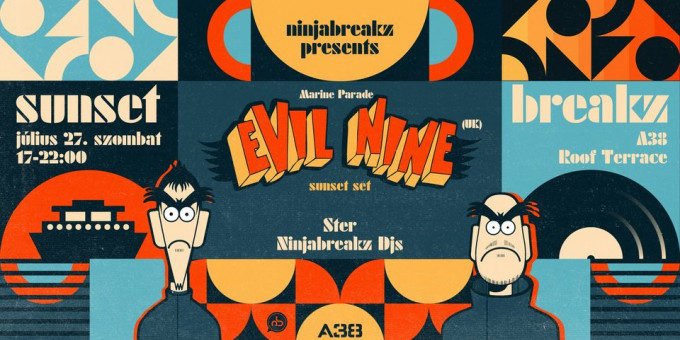 Ninjabreakz pres.: Sunset Breakz -  Evil Nine - Sunset Set (UK), Ster, Ninjabreakz Djs