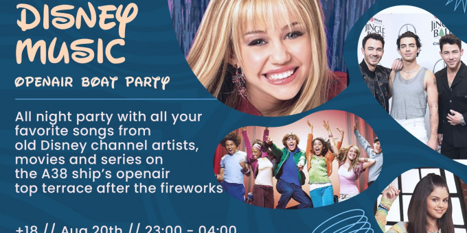 Disney Music All Night: Open Air Boat Party in the Night