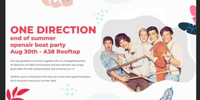 One Direction - End Of Summer - Openair Boat Party