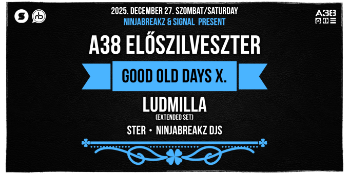 Ninjabreakz & Signal present: A38 pre NYE party - Ludmilla - extended set, Ster, Ninjabreakz Djs